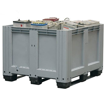 Пластиковый контейнер для хранения и транспортировки аккумуляторов, батареек 500 л.