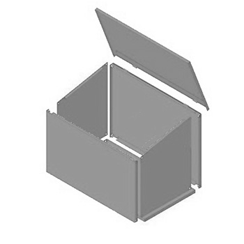 Ящик для ветоши КДВ1 0,1 м3 (разборный)