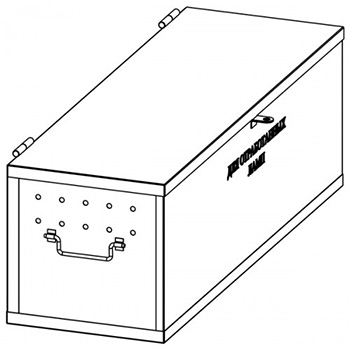 Ящик для хранения люминесцентных ламп 400x1200x400