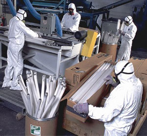 Контейнер для люминесцентных ртутных ламп и термометров 1EL1m/1EL3 400x400x1200