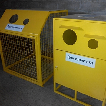Сетчатые и сплошные разборные контейнеры для раздельного сбора мусора