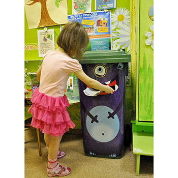 Контейнеры для детей для раздельно сбора мусора