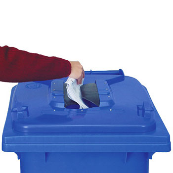 Пластиковые контейнеры для раздельного сбора мусора, 120л.
