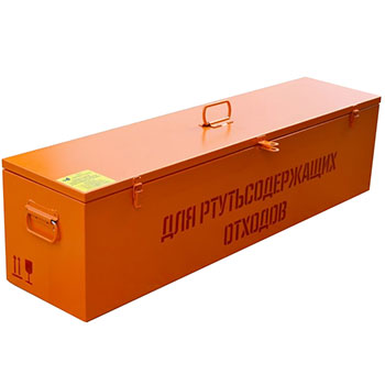 Герметичный контейнер для люминесцентных ртутных ламп КРЛ-СГ-1-30 1300x300x250