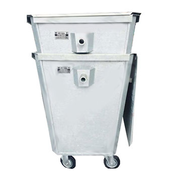 Мусорный контейнер для мусорокамеры 0,7м3 МК 070 оцинкованный