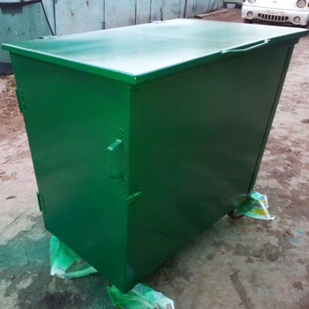 Металлический контейнер 0,8 м3 (с боковой дверцей)