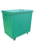 Металлический контейнер для мусора 0,8 куба с цапфами, еврозахватами