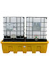 Поддон - контейнер, 1200 л, для 2х IBC кубов, опора, решетка, для ЛРТЖ