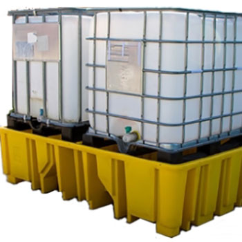 Поддон - контейнер для 2х IBC кубов без решетки и опор (штабелируемый)
