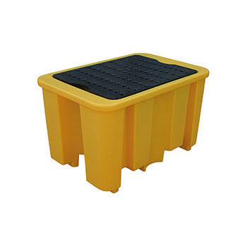 Поддон - контейнер для 1 х 200 л бочки (желтый)