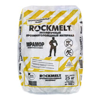  	Противогололедный материал Rockmelt мраморная крошка 25кг